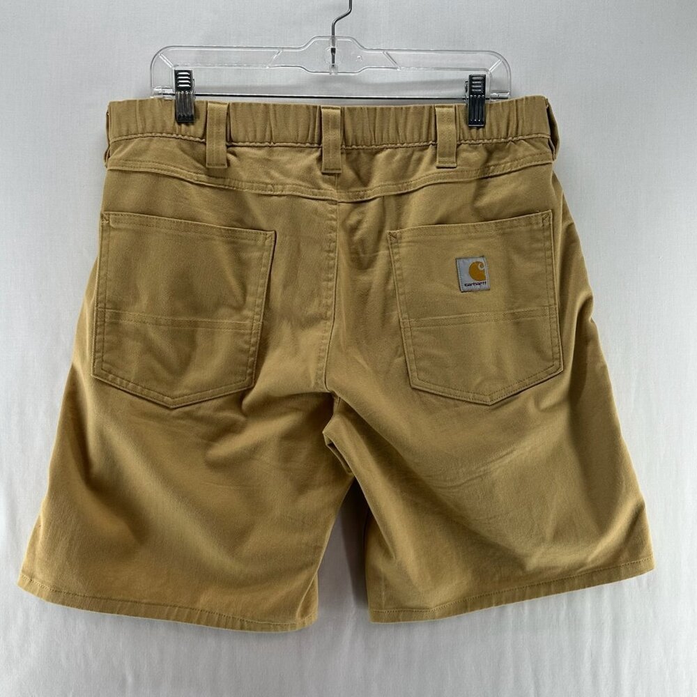 Carhartt 106280 Force Relaxed Fit Work Shorts Mens 34 Stretch Twill Gorpcore Tan - Picture 3 of 8